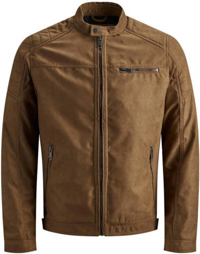 JACK & JONES PLUS SIZE jas JJEROCKY Plus Size cognac