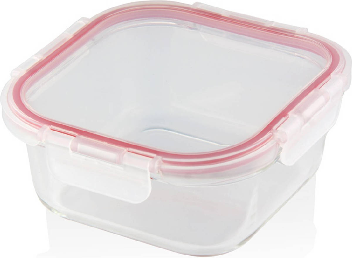 Mehrzer - Vershouddoos - 0.8 Liter - Vierkant - Bake-en-lock - Rood
