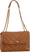 LANCASTER Paris Schoudertas Trotter bag L met goudkleurige details