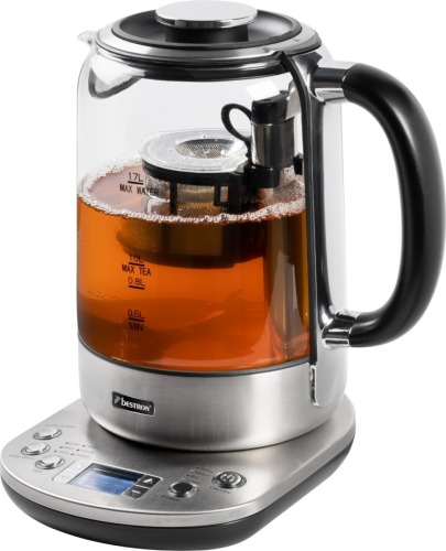 Bestron Theemaker en waterkoker AATM800STE 2-in-1 1,7 L 2200 W RVS