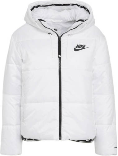 Nike gewatteerde jas wit/zwart