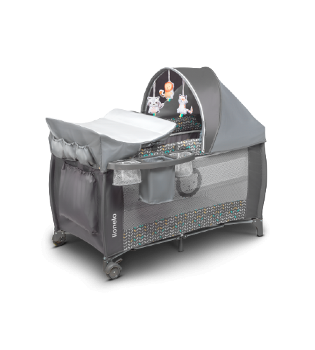 Lionelo Reisbed Sven Plus Grey Scandi