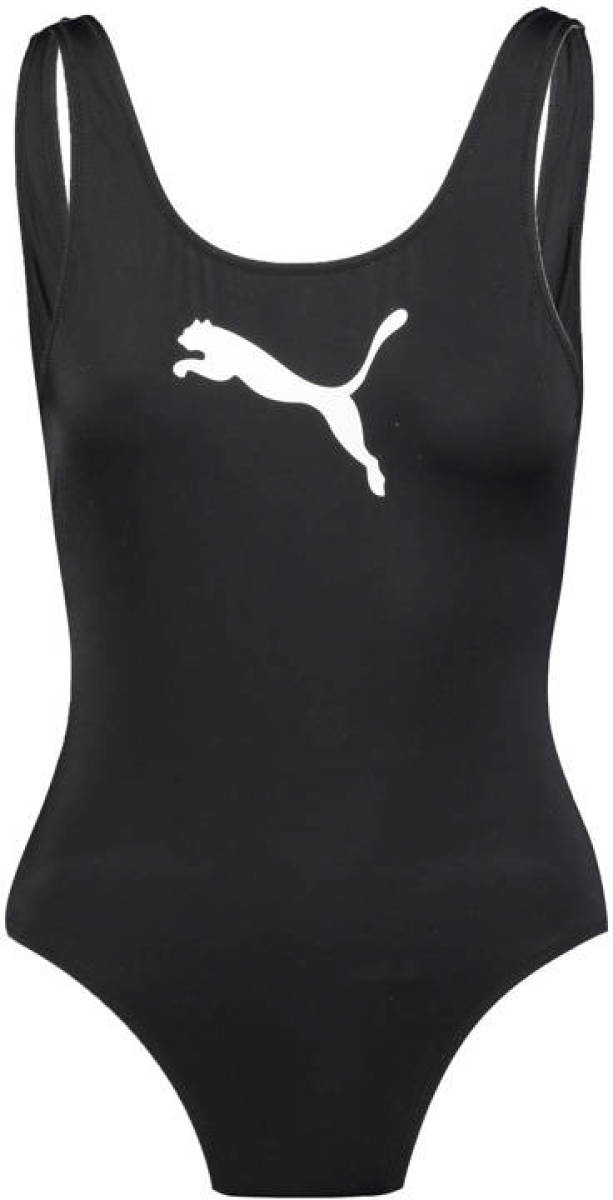 Puma sportbadpak met logo zwart