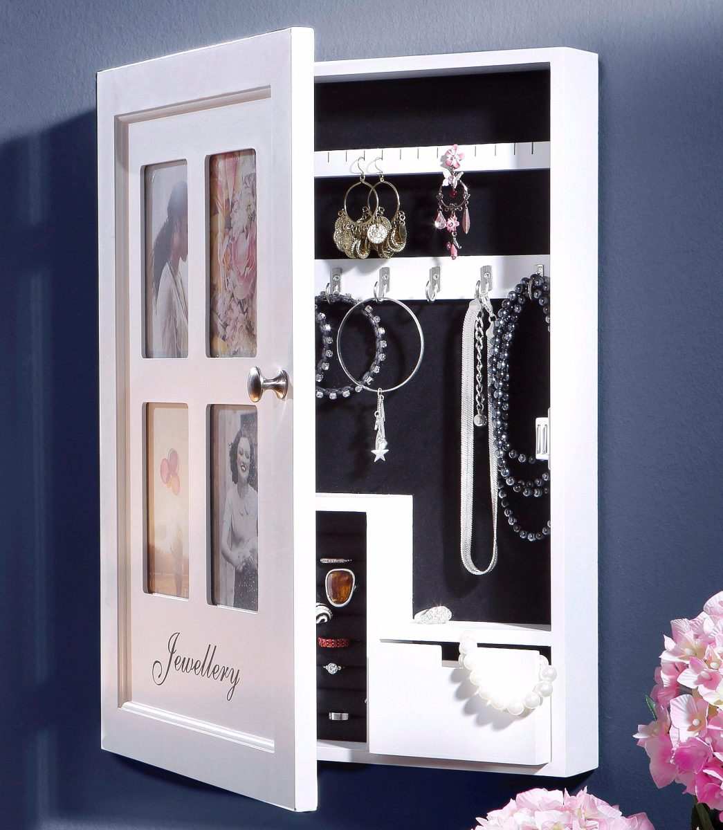 Home affaire Sieradenbakje Bijoubox met fotolijstje, wit