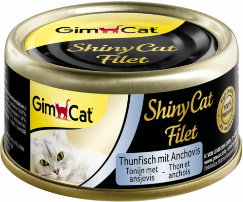 GimCat ShinyCat Filet Tonijn - Ansjovis 70 gr