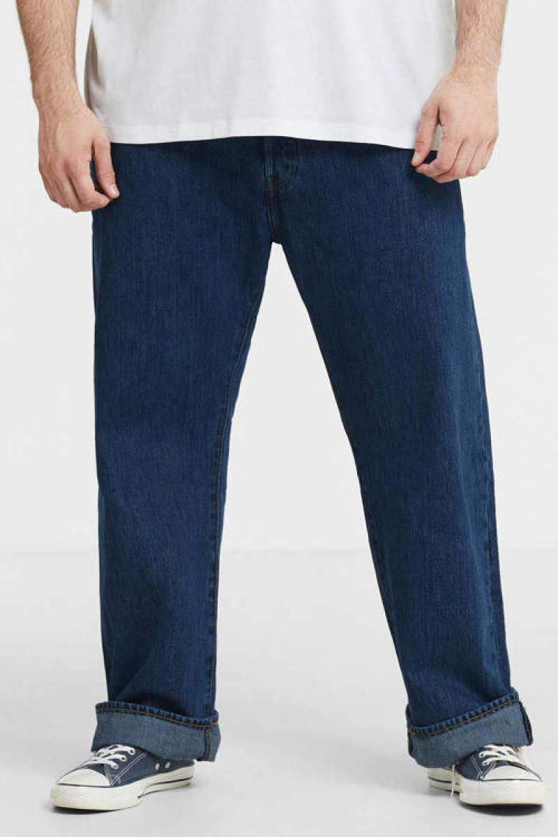 Levi's Big and Tall regular fit jeans 501 Plus Size stonewash