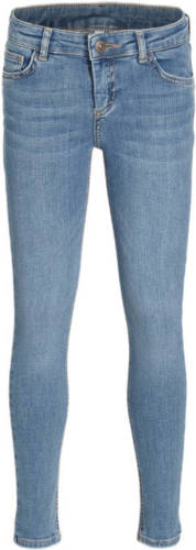 little PIECES high waist slim fit jeans LPRUNA light denim
