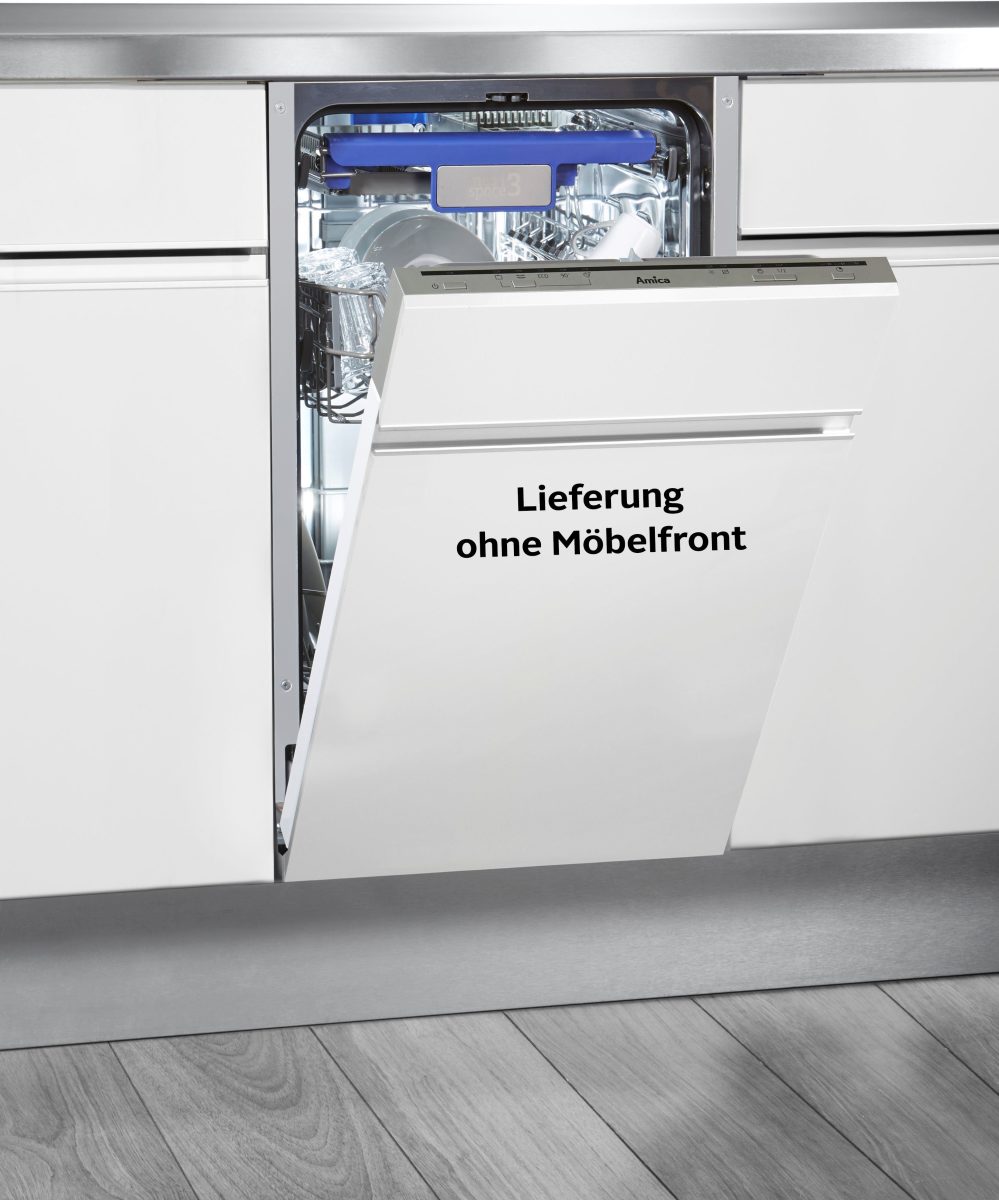 Amica Volledig integreerbare vaatwasser EGSP 14968-1 V, 81,5 cm x 44,8 cm, Energiebesparende ECO-stand