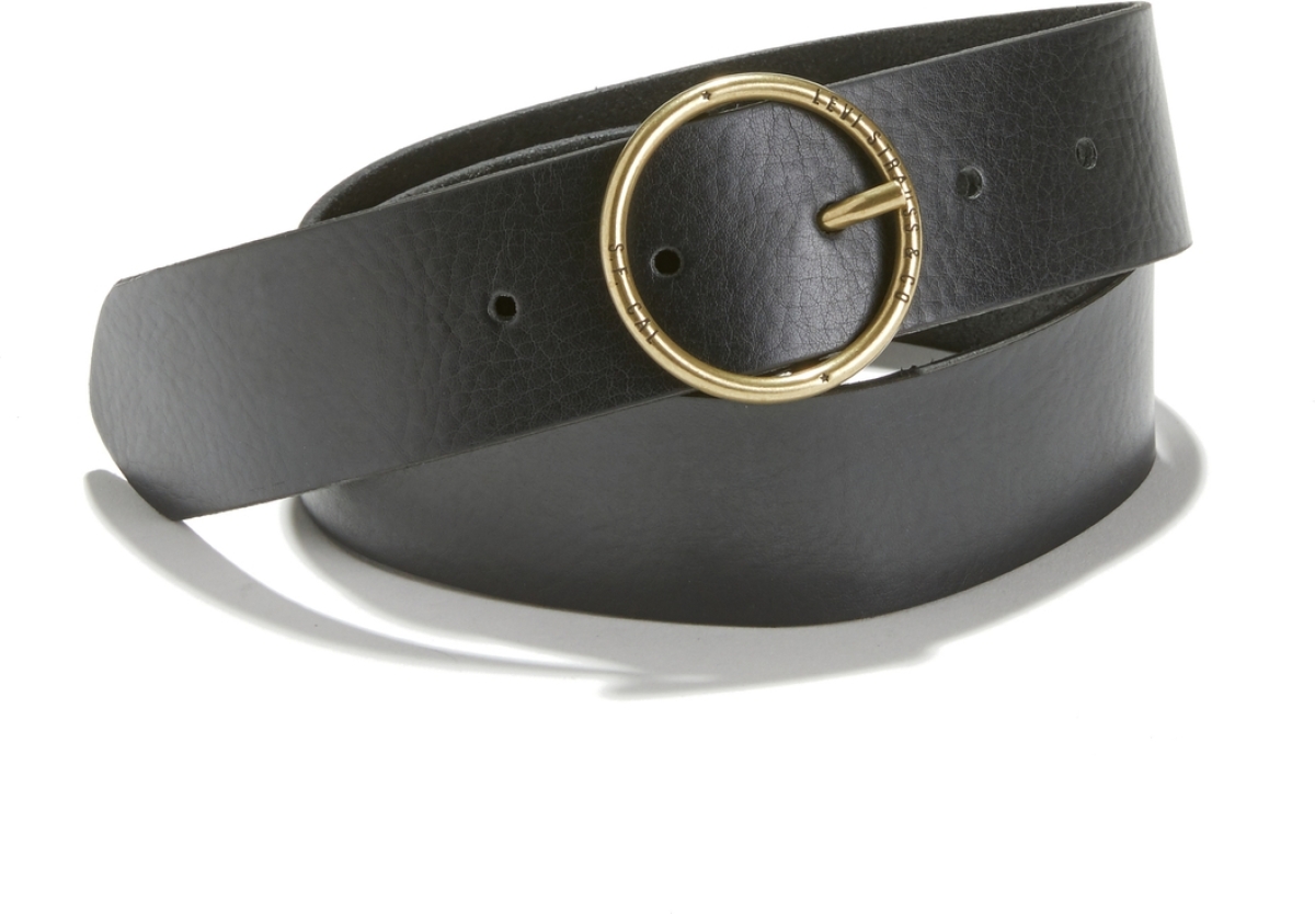 Levi's leren riem Athena zwart