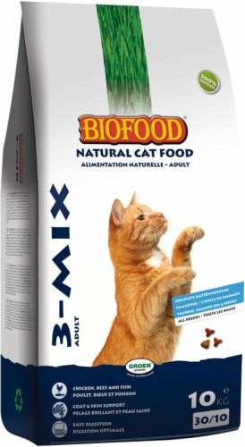 Biofood Kattenvoer 3 Mix 10 kg