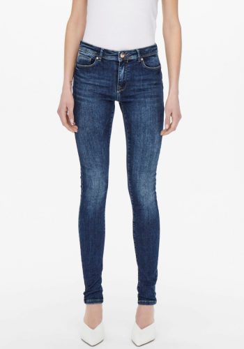 Only push-up skinny jeans ONLPUSH dark blue denim