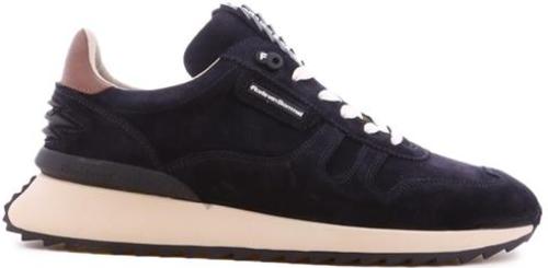 Floris van bommel Sharki suède sneakers donkerblauw