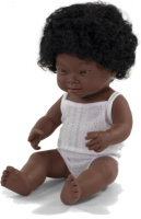 Miniland babypop meisje met vanillegeur 38 cm wit pakje