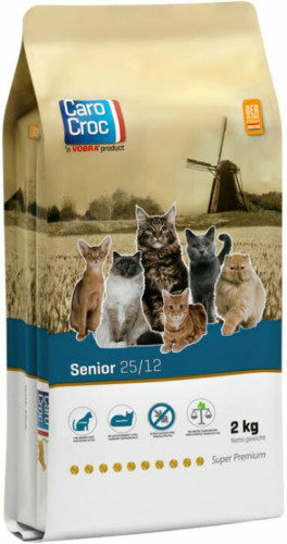 CaroCroc Kat Senior 25/12 Kattenvoer 2 kg