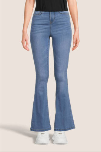 NOISY MAY high waist flared jeans NMSALLIE light blue