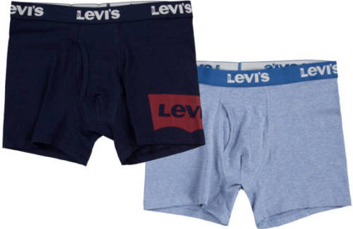 Levi's Kids boxershort Batwing- set van 2 donkerblauw/lichtblauw