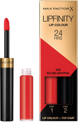 Max Factor Lipfinity Lip Colour 2-step Long Lasting lippenstift - 026 So Delightful