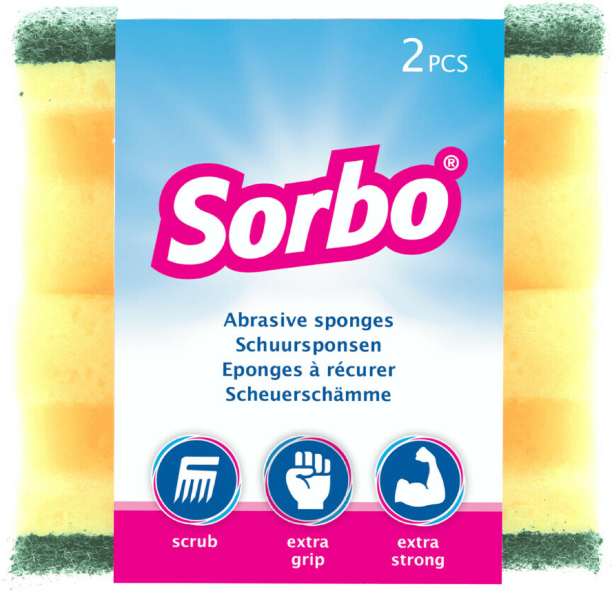 Sorbo Schuurspons Handgreep 2 stuks