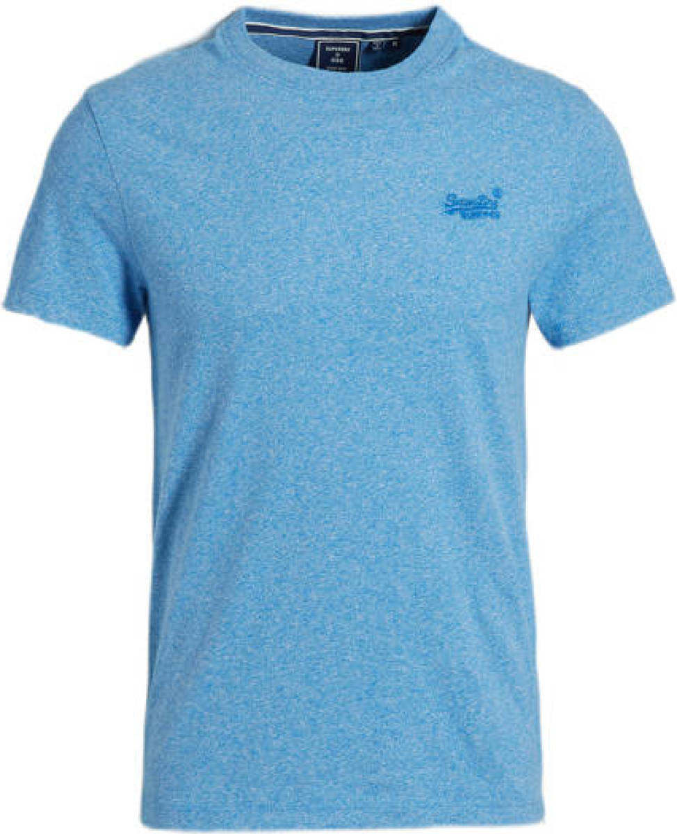 Superdry gemêleerd basic T-shirt fresh blue grit