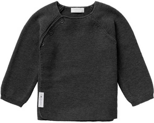 Noppies newborn baby longsleeve Pino van biologisch katoen antraciet