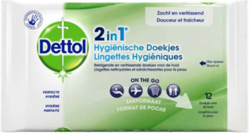 Dettol Hygienische Doekjes 2in1 12 stuks
