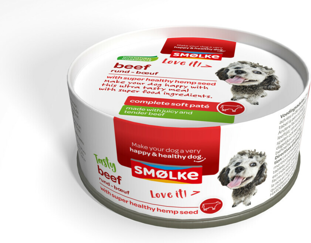 Smolke Soft Paté Hondenvoer Rund 125 gr