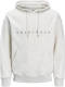 Jack & Jones ORIGINALS hoodie JORCOPENHAGEN met logo white melange