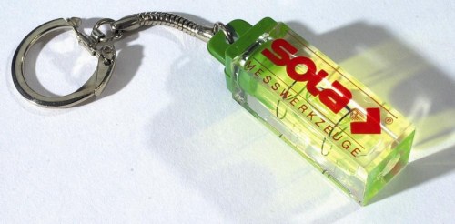 Sola Waterpas sleutelhanger blok groen WA40, Recht blok 40x15x15mm - 01611105