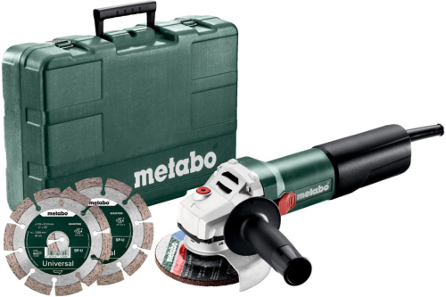 Metabo WQ 1100-125 Set | Haakse slijper | 125 mm | 1100 Watt | 12000 /min | In doos