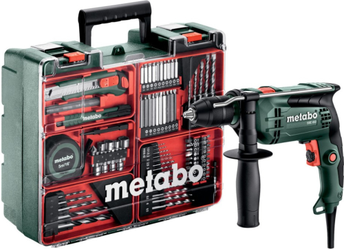 Metabo SBE 650 Klopboormachine | Mobiele werkplaats | Set | 650 Watt | 10 Nm | In kunststof koffer