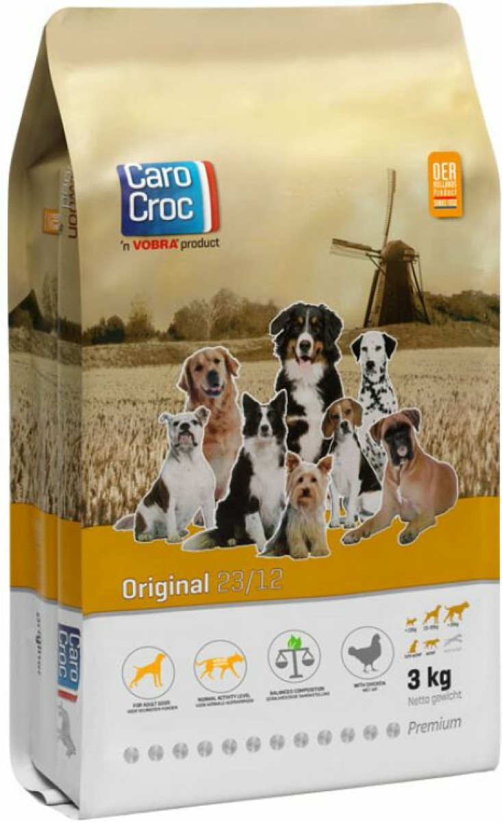 CaroCroc Original 23/12 Hondenvoer 3 kg