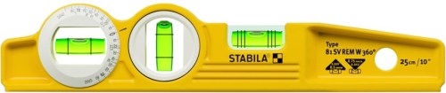 Stabila Waterpas, V-groef 1V1H1x360° Libel 25cm