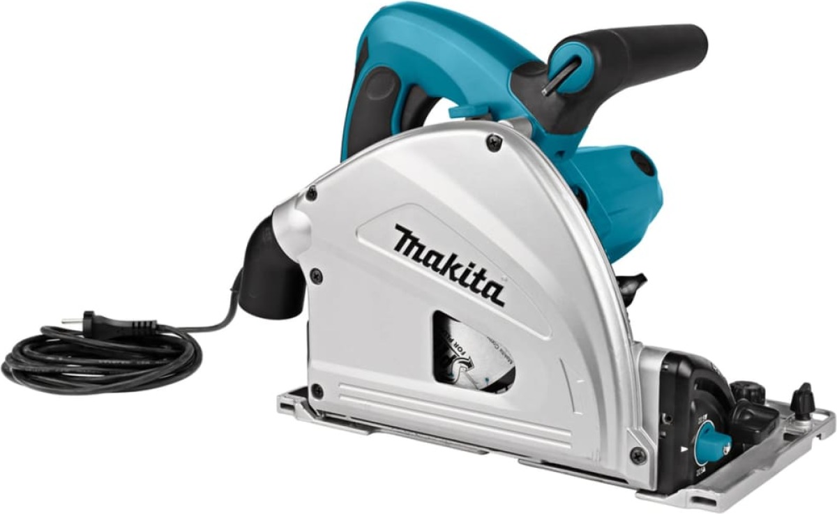Makita SP6000J1X2 Invalcirkelzaag | 2 geleiderails + koppelstukken | 1300w 165mm