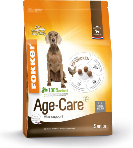 3x Fokker Hondenvoer Age-Care 2,5 kg