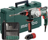 Metabo UHEV 2860-2 Quick Combihamer | 1100w 3.4J + SDS-plus-boor-/beitelset (10-dlg)