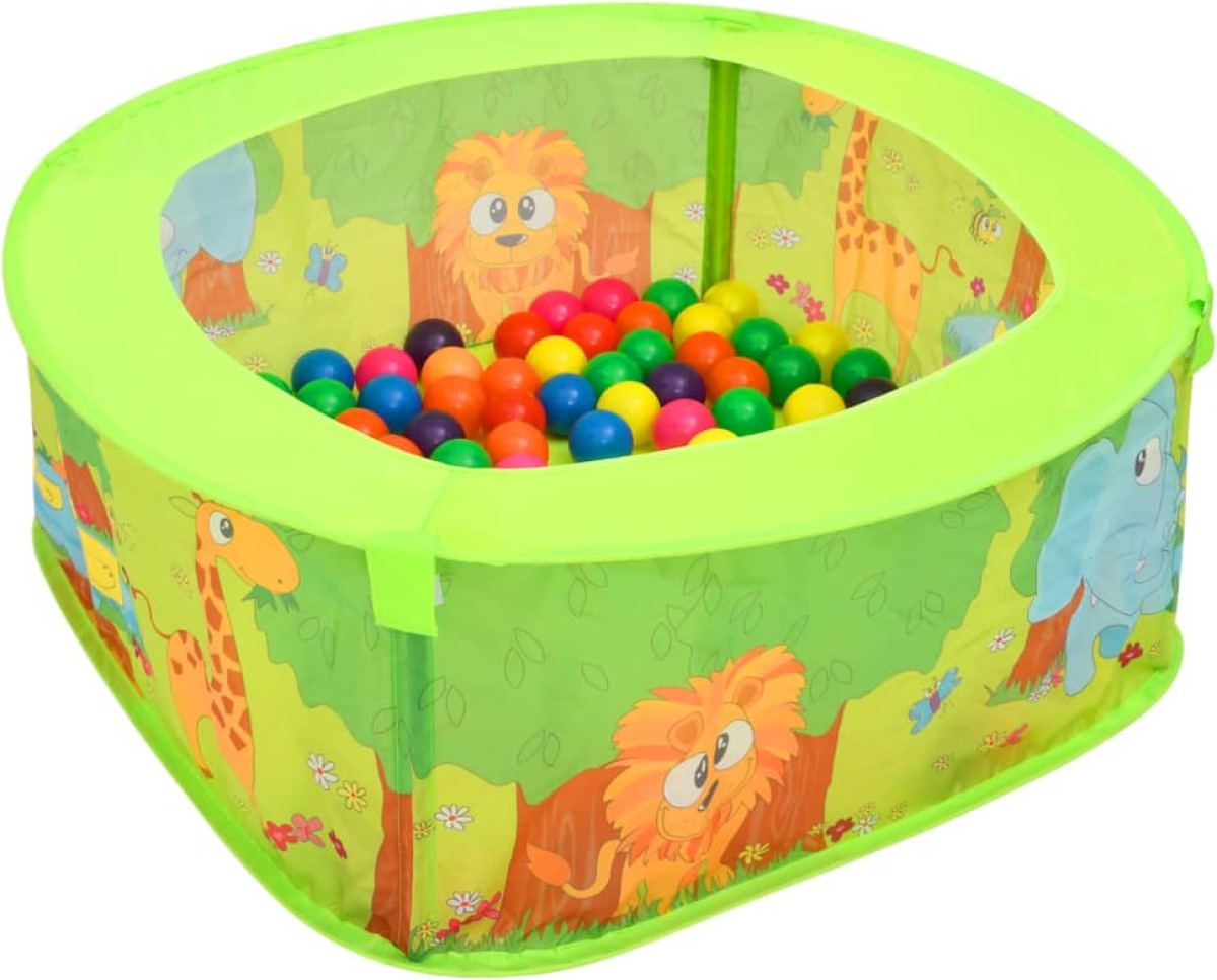 VidaXL Ballenbak voor kinderen met 50 ballen 75x75x32 cm