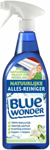 6x Blue Wonder 100% Natuurlijke Allesreiniger Spray Oranjebloesem 750 ml