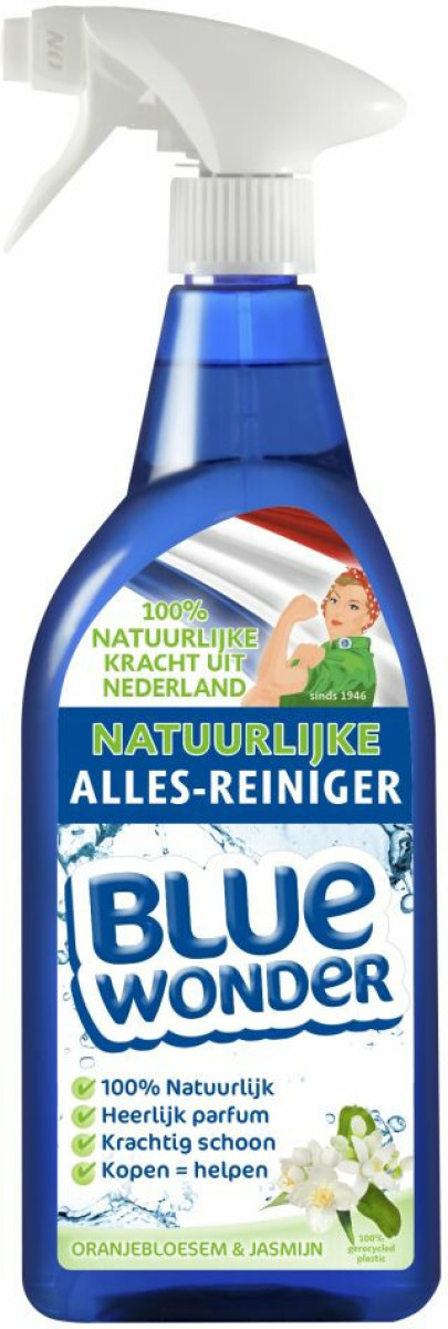 Blue Wonder 100% Natuurlijke Allesreiniger Spray Oranjebloesem 750 ml