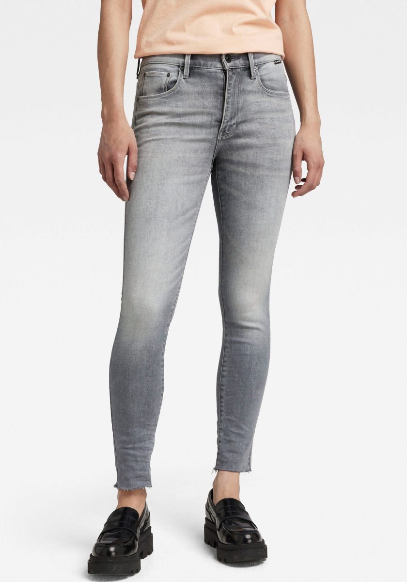 G-star Raw 3301 Skinny Ankle low waist skinny jeans sun faded glacier grey