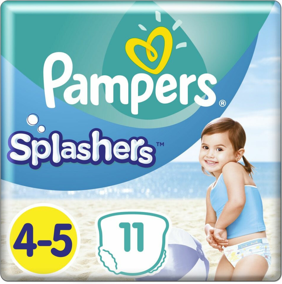 Pampers Splashers Zwemluiers Maat 4-5 (9-15 kg) 11 stuks