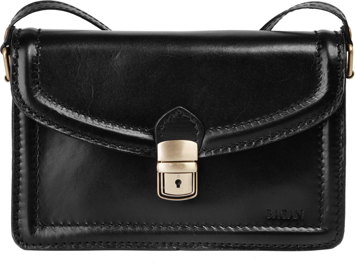 Bagan Schoudertas echt leder, made in italy (1-delig)