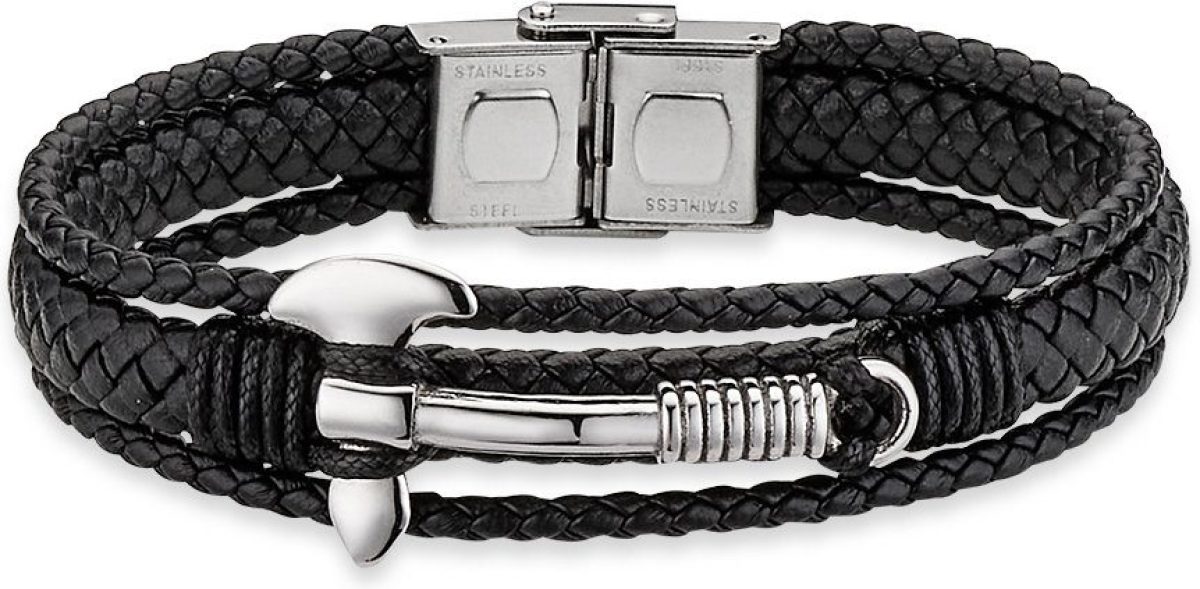 Bruno Banani Leren armband B4044B/20/00/21