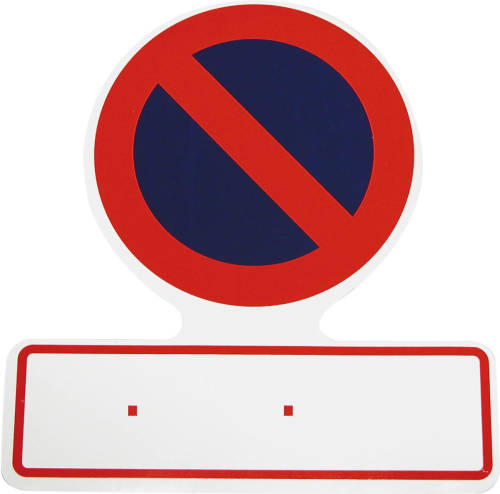 Carpoint Sticker Verboden Parkeren 27 X 19 Cm Wit/rood/blauw