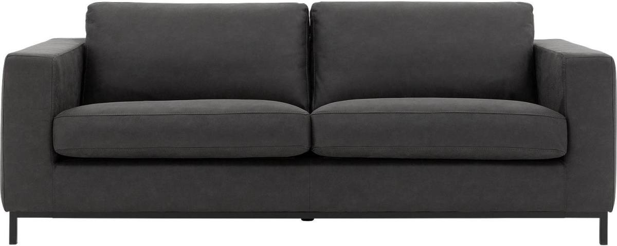 Goossens Bank Maxima grijs, micro leer, 4-zits, elegant chic