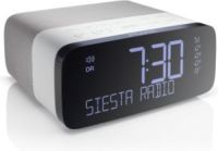 Pure Siesta Rise Klok Analoog & digitaal Zwart, Zilver, Wit