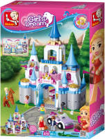 Sluban Girls Dream: Speelpaleis Blauw/roze (M38-b0610)