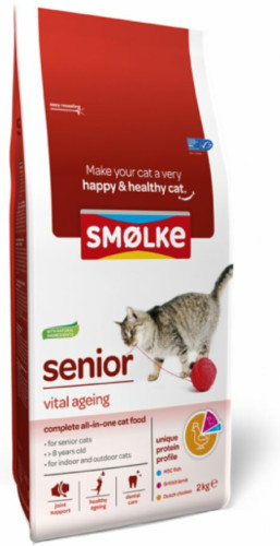 Smolke Kattenvoer Senior Kip 4 kg