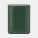 Brabantia Bo Touch Bin afvalemmer 2 x 30 liter met 2 kunststof binnenemmers - Pine Green