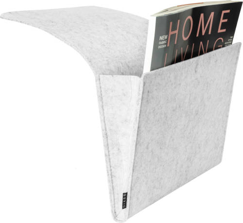 QUVIO Organizer Voor Bed Of Bank Vilt Grijs