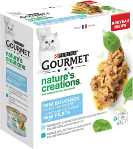 6x Gourmet Nature's Creations Zeevis 8 x 85 gr